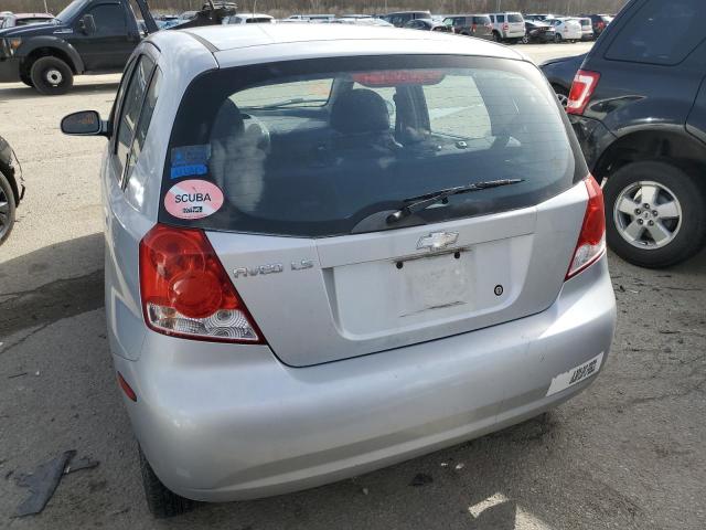 KL1TD66606B622652 - 2006 CHEVROLET AVEO BASE Gümüş foto 6