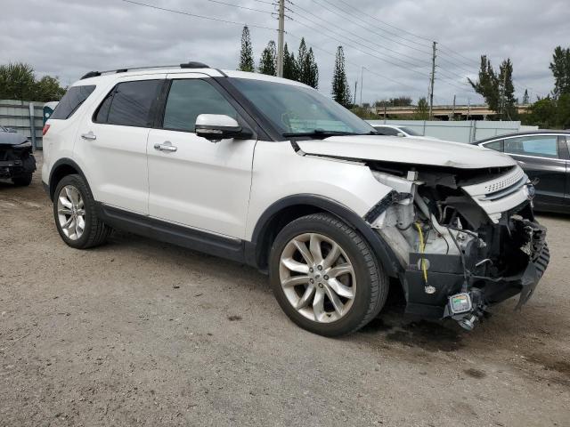 1FM5K8F83DGB24977 - 2013 FORD EXPLORER LIMITED WHITE photo 4