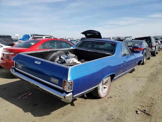 136800L157217 - 1970 CHEVROLET EL CAMINO BLUE photo 3