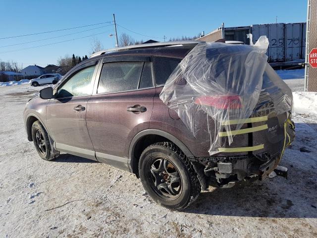 2T3RFREV7GW515968 - 2016 TOYOTA RAV4 XLE PURPLE photo 2