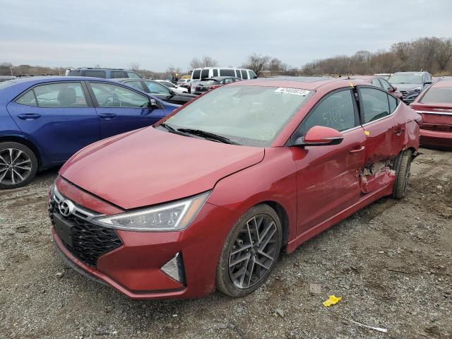 KMHD04LB4KU859105 - 2019 HYUNDAI ELANTRA SPORT RED photo 1