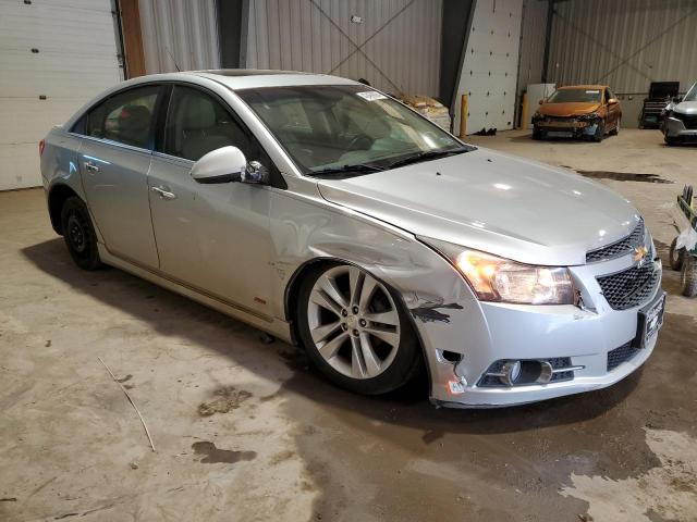 1G1PH5SC6C7280717 - 2012 CHEVROLET CRUZE LTZ SILVER photo 4