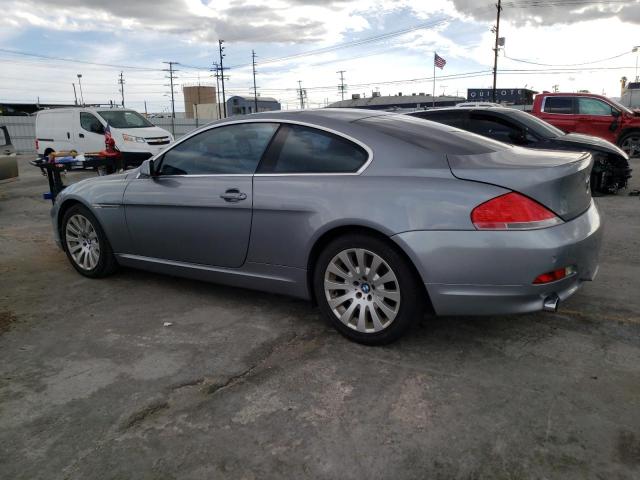 WBAEH73425B869178 - 2005 BMW 645 CI AUTOMATIC SILVER photo 2