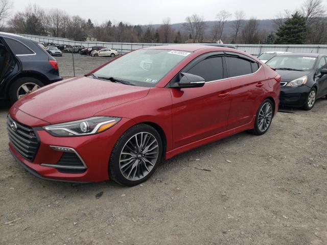 KMHD04LB8HU363989 - 2017 HYUNDAI ELANTRA SPORT RED photo 1