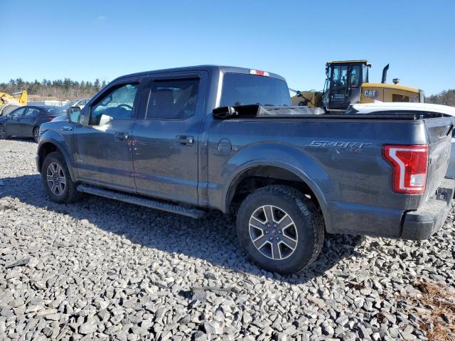 1FTEW1EP4HFA58735 - 2017 FORD F150 SUPERCREW CHARCOAL photo 2