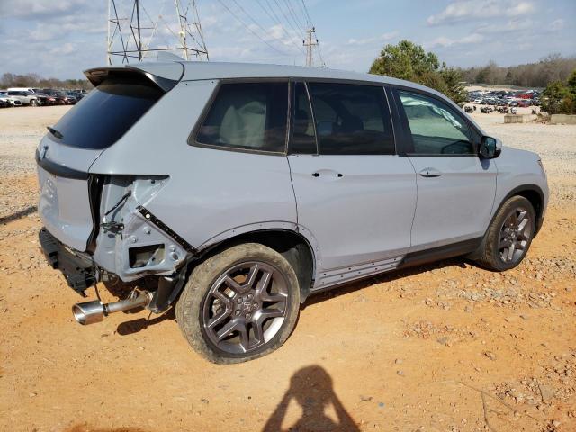 5FNYF7H56NB000510 - 2022 HONDA PASSPORT EXL BLUE photo 3