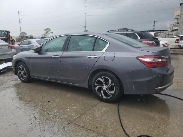 1HGCR2F36HA006120 - 2017 HONDA ACCORD LX GRAY photo 2