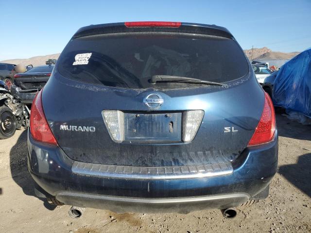 JN8AZ08T77W505814 - 2007 NISSAN MURANO SL BLUE photo 6