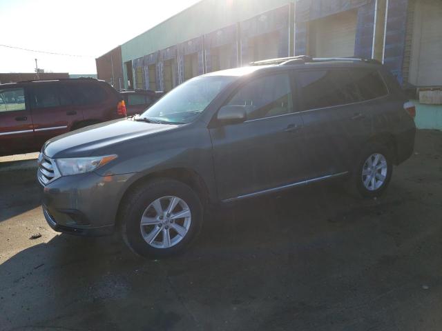 5TDZA3EH9DS039628 - 2013 TOYOTA HIGHLANDER BASE رمادي صورة 1