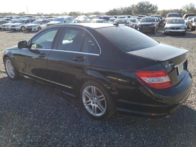 WDDGF56XX8F058307 - 2008 MERCEDES-BENZ C 350 BLACK photo 2