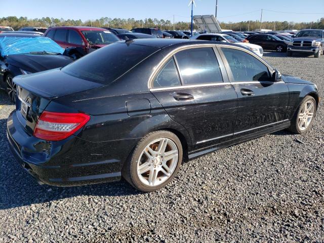 WDDGF56XX8F058307 - 2008 MERCEDES-BENZ C 350 BLACK photo 3