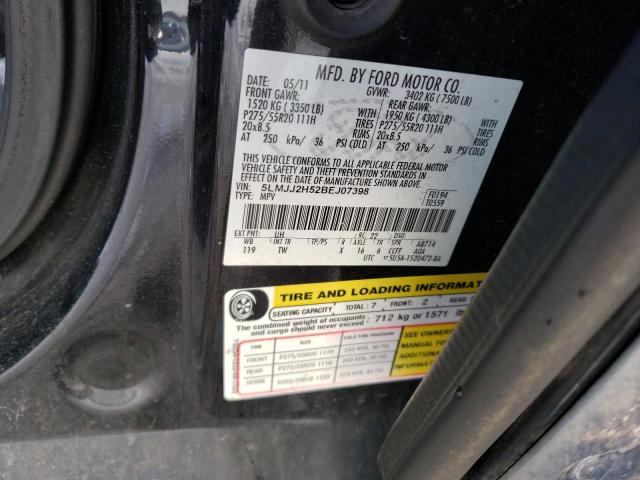 5LMJJ2H52BEJ07398 - 2011 LINCOLN NAVIGATOR 黑色 照片 12