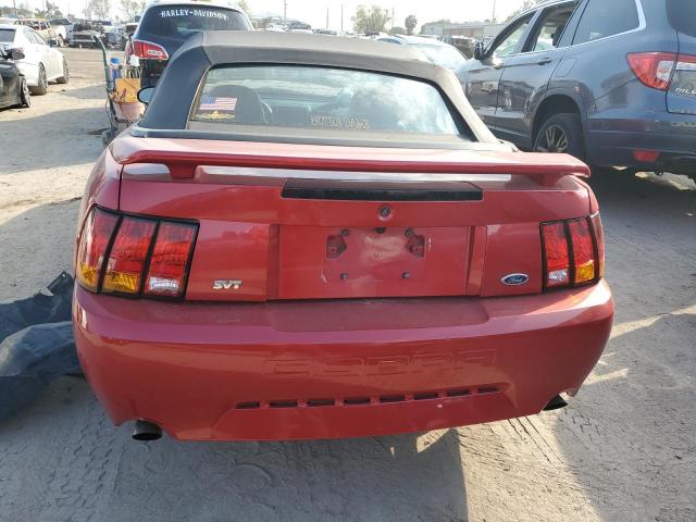 1FAFP46V91F210472 - 2001 FORD MUSTANG COBRA SVT RED photo 6