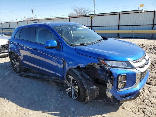 JA4APUAU4MU000987 - 2021 MITSUBISHI OUTLANDER ES BLUE photo 4