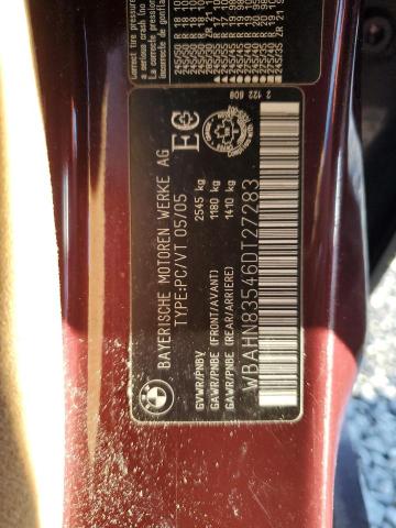 WBAHN83546DT27283 - 2006 BMW 750 LI BURGUNDY photo 13