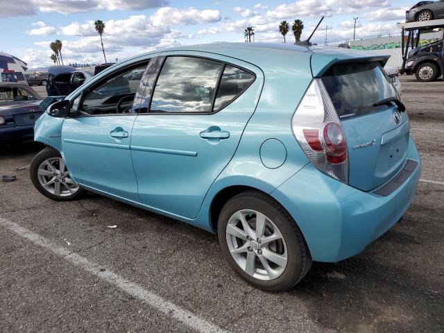 JTDKDTB34C1001091 - 2012 TOYOTA PRIUS C TURQUOISE photo 2