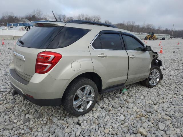 1GNALCEK8GZ108144 - 2016 CHEVROLET EQUINOX LT CREAM photo 3