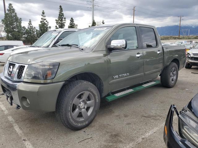 1N6AA07A85N507266 - 2005 NISSAN TITAN XE GREEN photo 1