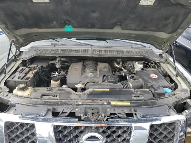 1N6AA07A85N507266 - 2005 NISSAN TITAN XE GREEN photo 11