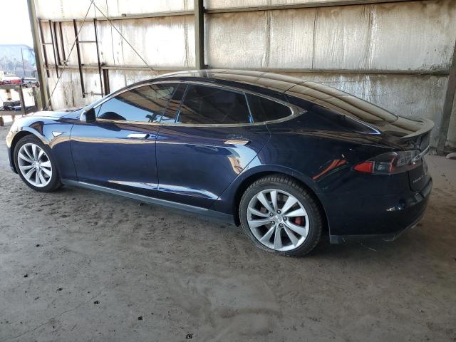 5YJSA1H22EFP68377 - 2014 TESLA MODEL S 蓝色 照片 2