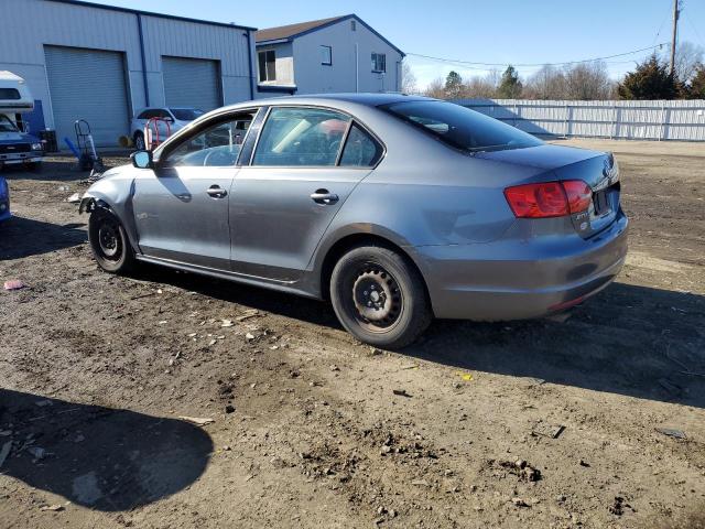 3VW2K7AJ0EM351205 - 2014 VOLKSWAGEN JETTA BASE GRAY photo 2