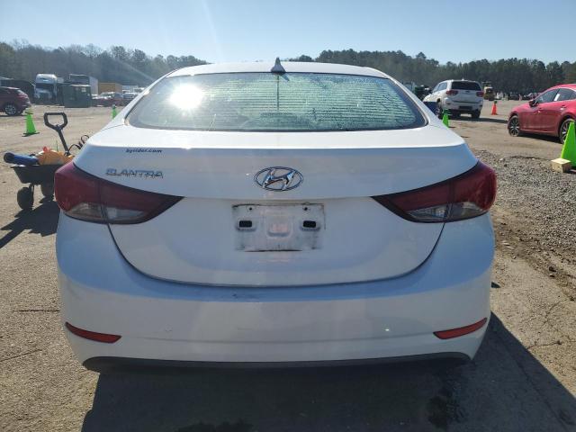 5NPDH4AEXEH471515 - 2014 HYUNDAI ELANTRA SE WHITE photo 6