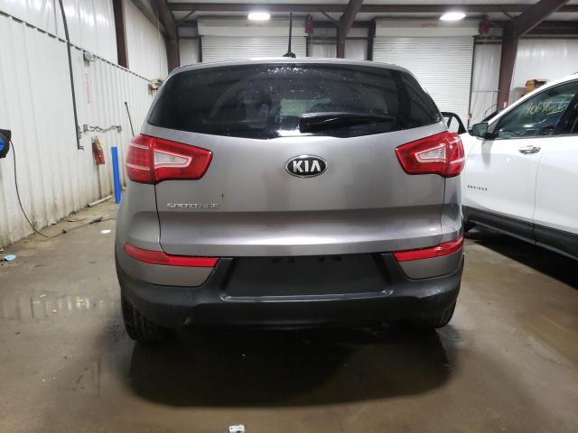 KNDPB3A24D7460740 - 2013 KIA SPORTAGE BASE GRAY photo 6