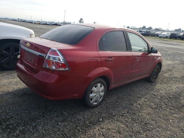 KL1TD56667B054113 - 2007 CHEVROLET AVEO BASE RED photo 3