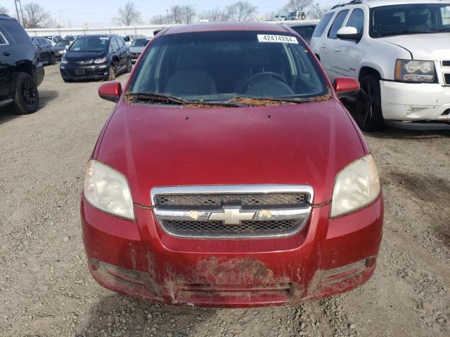 KL1TD56667B054113 - 2007 CHEVROLET AVEO BASE RED photo 5