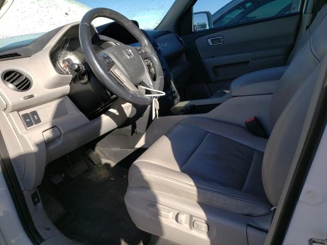 5FNYF4H91EB009424 - 2014 HONDA PILOT TOURING WHITE photo 7