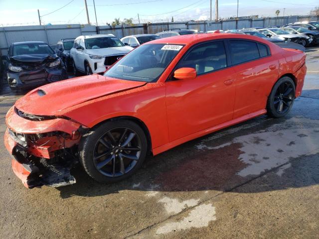 2C3CDXGJ3KH605576 - 2019 DODGE CHARGER SCAT PACK ORANGE photo 1