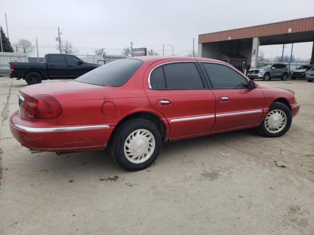 1LNFM97V3WY605849 - 1998 LINCOLN CONTINENTA RED photo 3