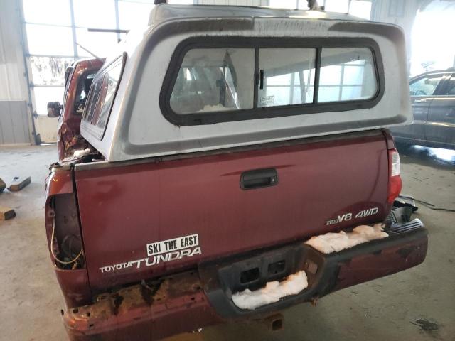 5TBBT44146S480827 - 2006 TOYOTA TUNDRA ACCESS CAB SR5 BURGUNDY photo 6