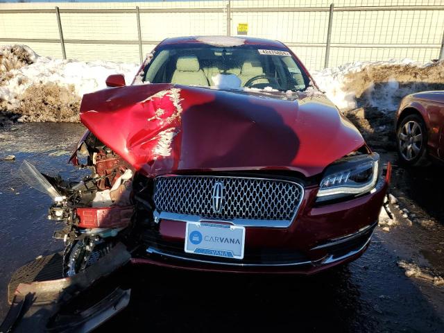 3LN6L5KU6HR623693 - 2017 LINCOLN MKZ HYBRID PREMIERE BURGUNDY photo 5