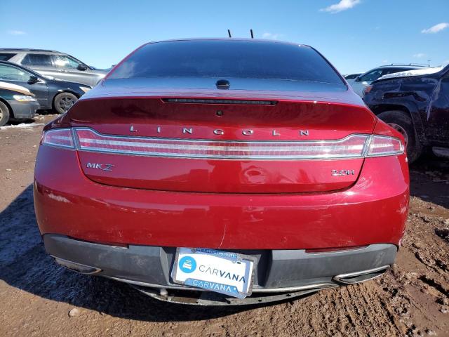 3LN6L5KU6HR623693 - 2017 LINCOLN MKZ HYBRID PREMIERE BURGUNDY photo 6