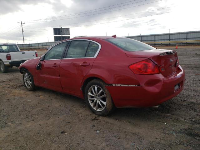 JNKCV61F29M364350 - 2009 INFINITI G37 RED photo 2