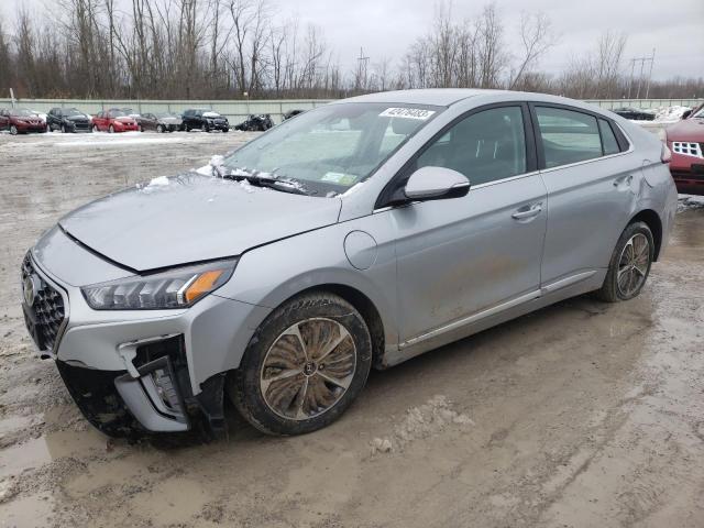 KMHC75LD6MU258344 - 2021 HYUNDAI IONIQ SEL SILVER photo 1