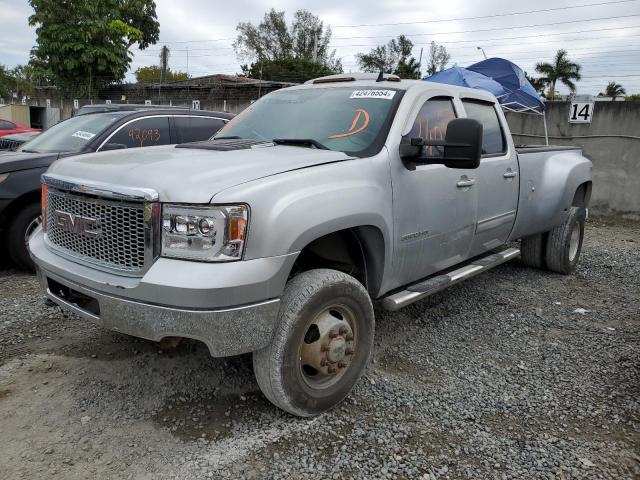 1GT424C85CF227061 - 2012 GMC SIERRA K3500 SLT SILVER photo 1