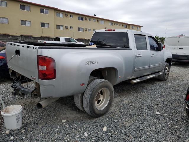 1GT424C85CF227061 - 2012 GMC SIERRA K3500 SLT SILVER photo 3