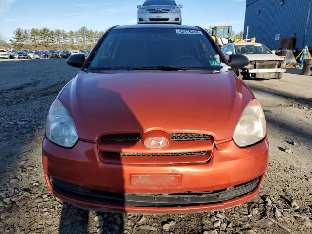 KMHCM36C48U104852 - 2008 HYUNDAI ACCENT GS ORANGE photo 5