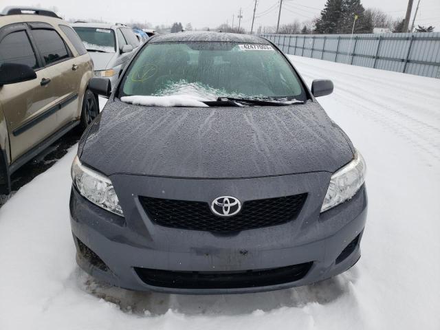 2T1BU40EX9C179523 - 2009 TOYOTA COROLLA BASE GRAY photo 5