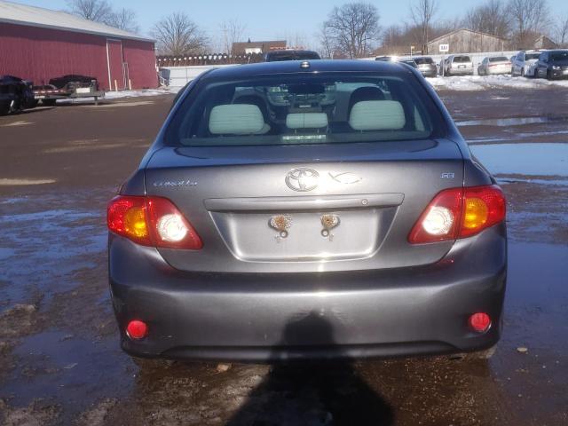 2T1BU40EX9C179523 - 2009 TOYOTA COROLLA BASE GRAY photo 6