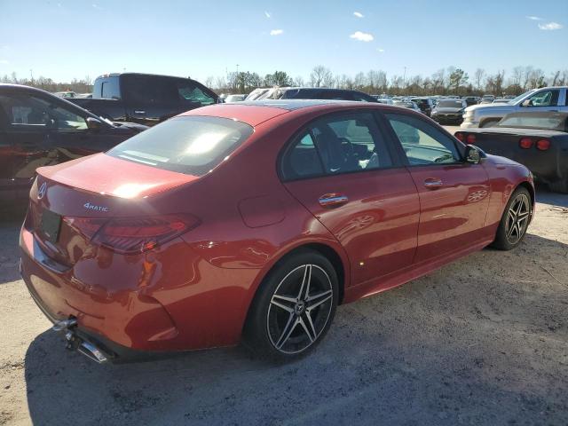 W1KAF4HB0NR030172 - 2022 MERCEDES-BENZ C 300 4MATIC RED photo 3