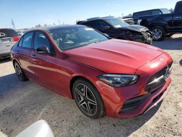 W1KAF4HB0NR030172 - 2022 MERCEDES-BENZ C 300 4MATIC RED photo 4