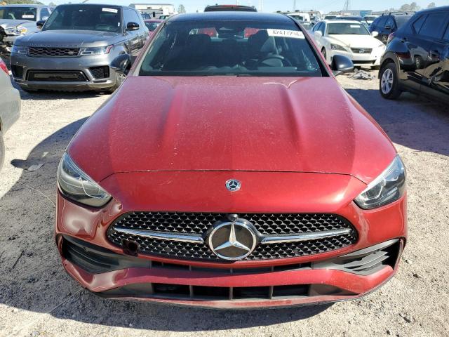 W1KAF4HB0NR030172 - 2022 MERCEDES-BENZ C 300 4MATIC RED photo 5