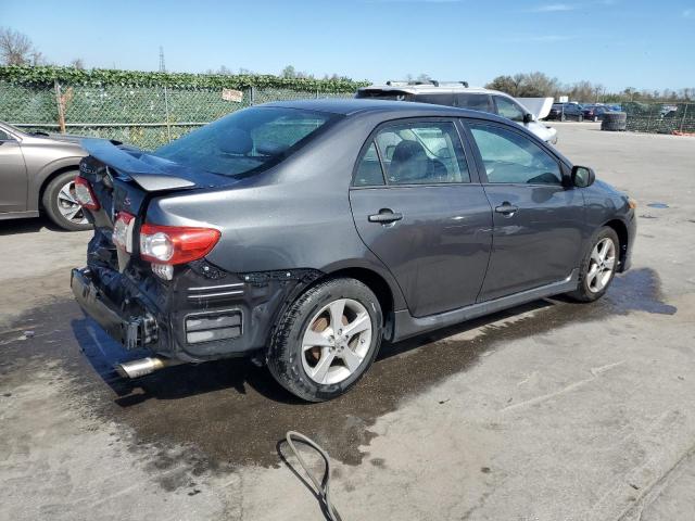 2T1BU4EEXDC994502 - 2013 TOYOTA COROLLA BASE GRAY photo 3