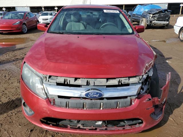 3FAHP0HA6AR372591 - 2010 FORD FUSION SE BURGUNDY photo 5