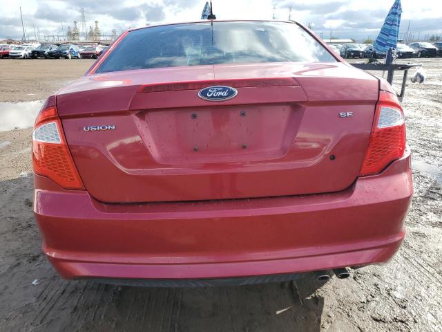 3FAHP0HA6AR372591 - 2010 FORD FUSION SE BURGUNDY photo 6