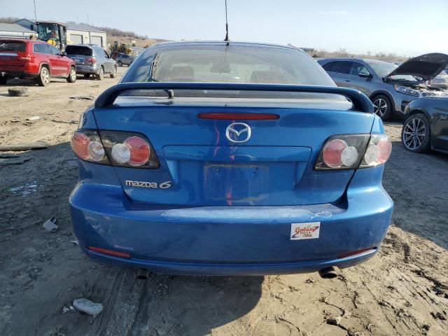 1YVHP84C675M44802 - 2007 MAZDA 6 I BLUE photo 6