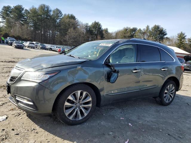 5FRYD4H63EB004381 - 2014 ACURA MDX TECHNOLOGY GREEN photo 1